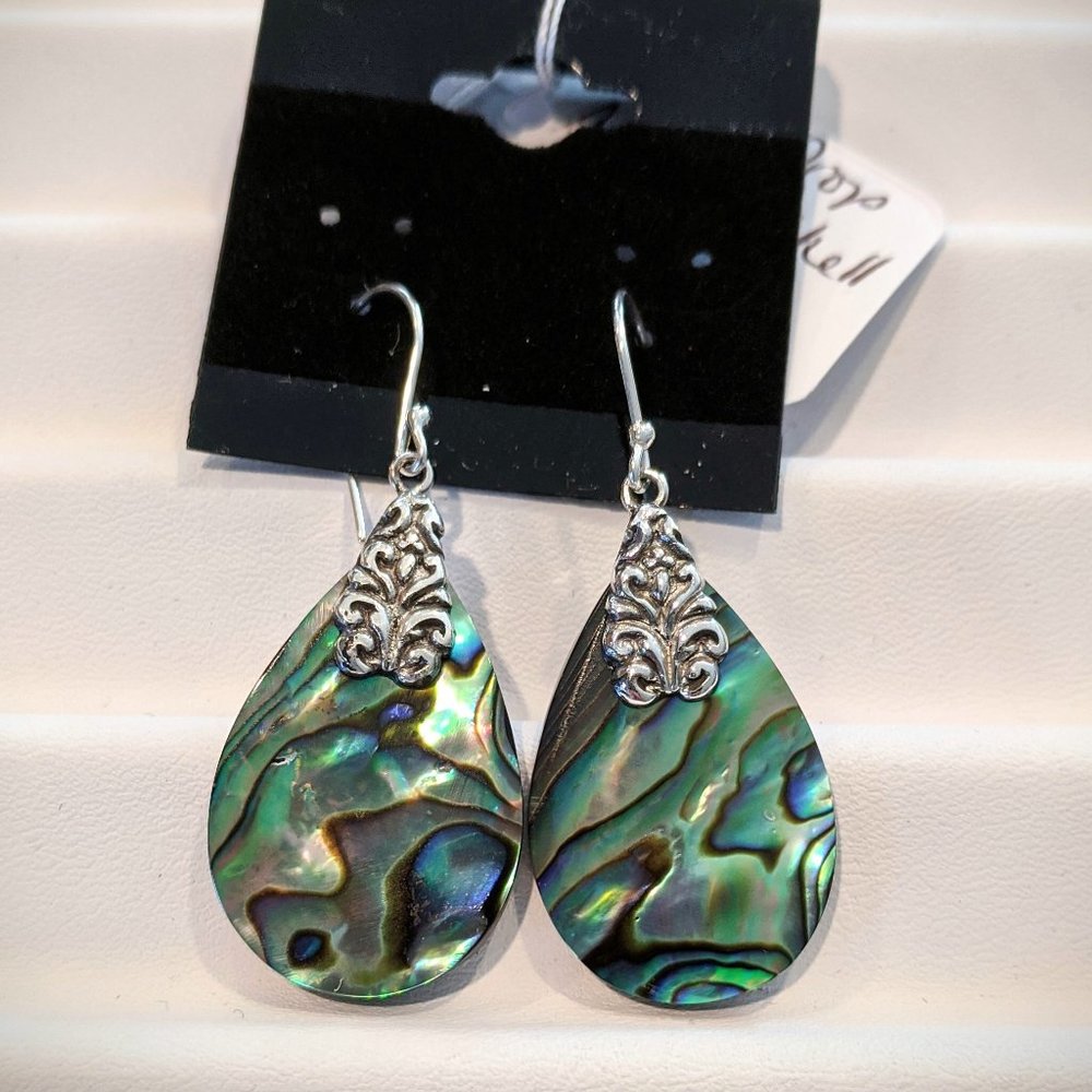 Abalone Shell Drop Earrings